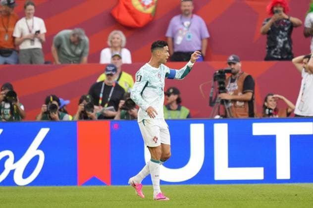 Portugal v Croatia - FIFA World Cup, WM, Weltmeisterschaft, Fussball 2026 - Round of 32 TORONTO, CANADA - JULY 02: Cristiano Ronaldo of Portugal reacts during the 2026 FIFA World Cup Round of 32 match between Portugal and Croatia at Toronto Stadium (BMO Field) in Toronto, Ontario, Canada on July 02, 2026. Jose Hernandez Anadolu Ontario Canada. Editorial use only. Please get in touch for any other usage.  Copyright: x2026xAnadoluxJosexHernandezx