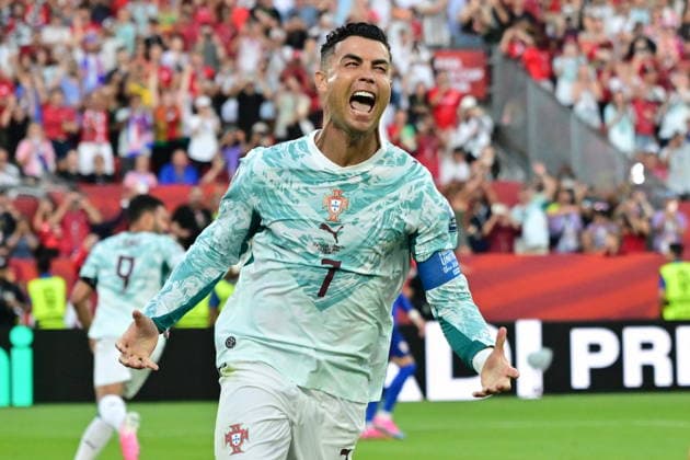 FIFA World Cup, WM, Weltmeisterschaft, Fussball 2026 - Round of 32 - Portugal vs Croatia Cristiano Ronaldo of Portugal celerbates after scoring the 1-1 goal during the FIFA World Cup 2026 Round of 32 match Portugal against Croatia, in Toronto, Canada, 02 July 2026. TORONTO Canada  Copyright: xEDUARDOxLIMAx