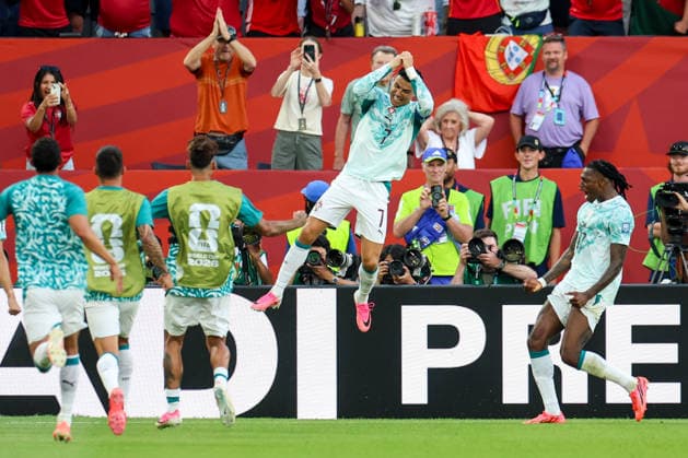 Sport Themen der Woche KW27 Portugal v Croatia: Round Of 32 - FIFA World Cup, WM, Weltmeisterschaft, Fussball 2026 Cristiano Ronaldo of Portugal celebrates after he scores a goal from penalty kick for 1:1 during the FIFA World Cup 2026 Round Of 32 match between Portugal and Croatia at Toronto Stadium on July 2, 2026 in Toronto, Canada.  SanjinxStrukic PIXSELL