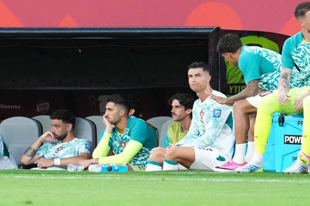 Cristiano Ronaldo of Portugal reacts during a FIFA Men’s World Cup 2026 round of 32 football match between Portugal and Croatia at Toronto Stadium, in Toronto July 02th 2026 (Photo by Alexandra Fechete SPP)  Copyright: xAlexandraxFechete SPPx Sportspressphoto_SPR183074