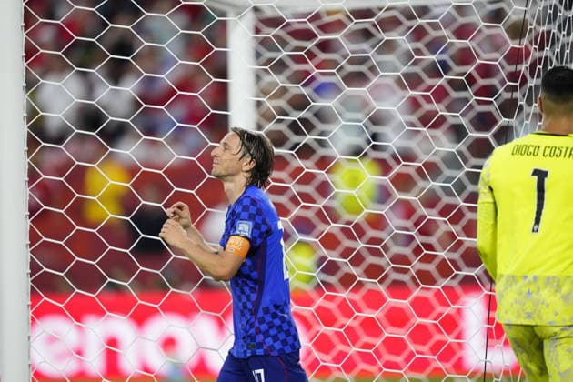 Portugal v Croatia - FIFA World Cup, WM, Weltmeisterschaft, Fussball 2026 - Round of 32 TORONTO, CANADA - JULY 02: Luka Modric of Croatia reacts during the 2026 FIFA World Cup Round of 32 match between Portugal and Croatia at Toronto Stadium (BMO Field) in Toronto, Ontario, Canada on July 02, 2026. Jose Hernandez Anadolu Ontario Canada. Editorial use only. Please get in touch for any other usage.  Copyright: x2026xAnadoluxJosexHernandezx