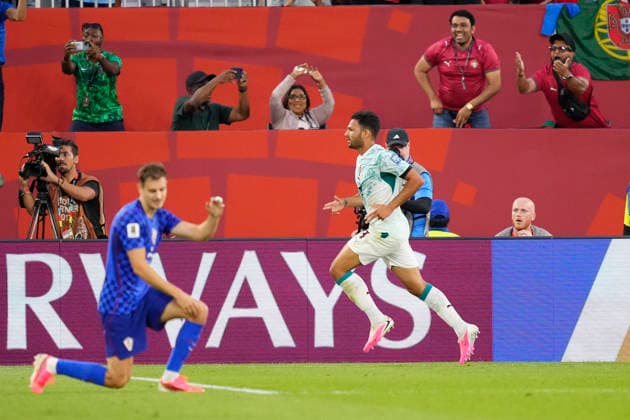 Portugal v Croatia: Round Of 32 - FIFA World Cup, WM, Weltmeisterschaft, Fussball 2026 Goncalo Ramos of Portugal celebrates after scoring his team s second goal during the FIFA World Cup 2026 Round Of 32 match between Portugal and Croatia at Toronto Stadium on July 02, 2026 in Toronto, Ontario. Toronto ON Canada  Copyright: xJosexBretonx originalFilename:bretonhernandez-portugal260702_npdw9.jpg