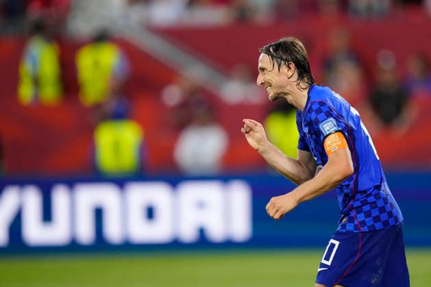 Portugal v Croatia: Round Of 32 - FIFA World Cup, WM, Weltmeisterschaft, Fussball 2026 Luka Modric of Croatia reacts during the FIFA World Cup 2026 Round Of 32 match between Portugal and Croatia at Toronto Stadium on July 02, 2026 in Toronto, Ontario. Toronto ON Canada  Copyright: xJosexBretonx originalFilename:bretonhernandez-portugal260702_npTsa.jpg