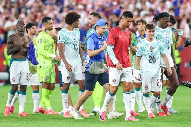 RECORD DATE NOT STATED FIFA World Cup, WM, Weltmeisterschaft, Fussball 2026 - Round of 32 - Portugal v Croatia Cristiano Ronaldo player of Portugal wears the nÂ° 21 shirt in tribute to Diogo Jota who passed away last year after the FIFA World Cup 2026 Round of 32 match between Portugal and Croatia, at the Toronto Stadium, in Toronto, Canada, on Thursday, July 02, 2026.(Foto: William Volcov Brazil Photo Press IMAGO) Sports Toronto CA Canada Copyright: xWILLIAMxVOLCOVx