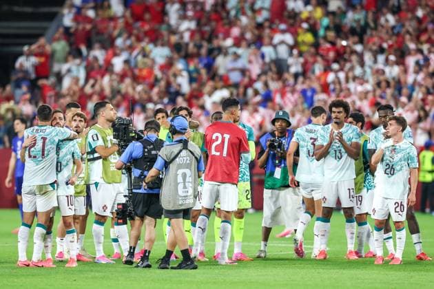 RECORD DATE NOT STATED FIFA World Cup, WM, Weltmeisterschaft, Fussball 2026 - Round of 32 - Portugal v Croatia Cristiano Ronaldo player of Portugal wears the nÂ° 21 shirt in tribute to Diogo Jota who passed away last year after the FIFA World Cup 2026 Round of 32 match between Portugal and Croatia, at the Toronto Stadium, in Toronto, Canada, on Thursday, July 02, 2026.(Foto: William Volcov Brazil Photo Press IMAGO) Sports Toronto CA Canada Copyright: xWILLIAMxVOLCOVx