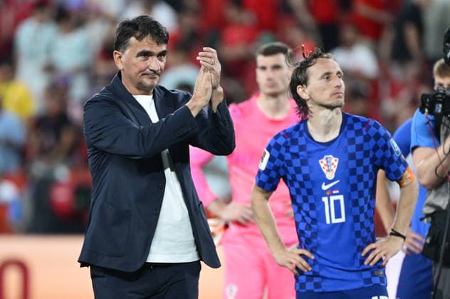 Toronto, July 26, 2026. BMO Field, 2026 FIFA World Cup, WM, Weltmeisterschaft, Fussball Portugal vs. Croatia, World Cup Round of 32 knockout match. In the photo: Zlatko Dalic, Luka Modric. Photo: Boris Kovacev CROPIX Copyright: xxBorisxKovacevx bk_portugal_hrvatska84-020726