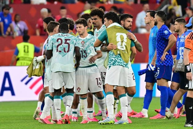 FIFA World Cup, WM, Weltmeisterschaft, Fussball 2026 - Round of 32 - Portugal vs Croatia Players of Portugal celebrate winning the FIFA World Cup 2026 Round of 32 match Portugal against Croatia, in Toronto, Canada, 02 July 2026. TORONTO Canada  Copyright: xEDUARDOxLIMAx
