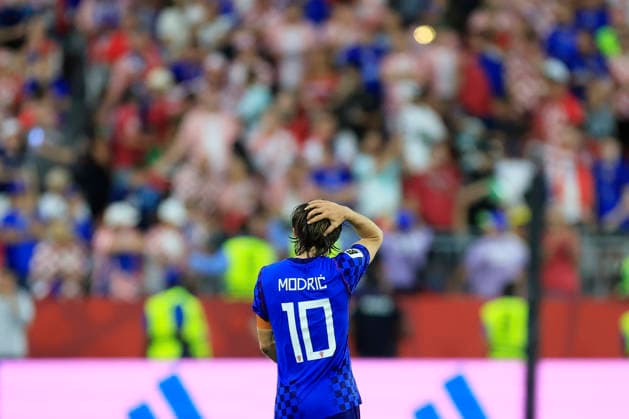Luka Modric of Croatia reacts at the end of a FIFA World Cup, WM, Weltmeisterschaft, Fussball 2026 match between Portugal and Croatia at BMO Stadium in Toronto, Canada, 02 July 2026. FIFA World Cup 2026 - Round of 32 - Portugal vs. Croatia !ACHTUNG: NUR REDAKTIONELLE NUTZUNG!  Copyright: xBienvenidoxVelascox GR5134 20260703-55020783339_1