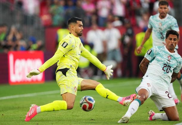 July 2, 2026, Toronto, On, CANADA: Portugal goalkeeper Diego Costa (1) is scored on by Croatia s Ivan Perisic (not shown) as Joao Cancelo (20) defends during the second half of a World Cup round of 32 soccer match, in Toronto on Thursday, July 2, 2026. Canada News - July 2, 2026  - ZUMAc35_ 20260702_zaf_c35_154 Copyright: xNathanxDenettex