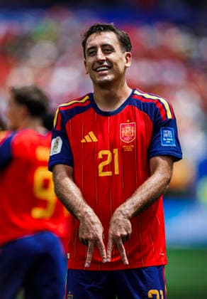 Spain vs Austria - FIFA World Cup, WM, Weltmeisterschaft, Fussball 2026 - 02 07 2026 Mikel Oyarzabal of Spain celebrates his goal during the FIFA World Cup 2026 round of 32 match between Spain and Austria at Los Angeles Stadium on July 2, 2026 in Inglewood, California, Estados Unidos Inglewood Estados Unidos Copyright: xPGSxPhotoxAgencyx