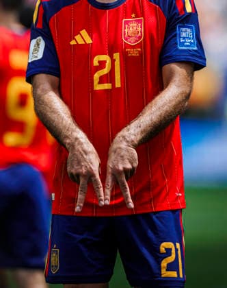 Spain vs Austria - FIFA World Cup, WM, Weltmeisterschaft, Fussball 2026 - 02 07 2026 Mikel Oyarzabal of Spain celebrates his goal during the FIFA World Cup 2026 round of 32 match between Spain and Austria at Los Angeles Stadium on July 2, 2026 in Inglewood, California, Estados Unidos Inglewood Estados Unidos Copyright: xPGSxPhotoxAgencyx