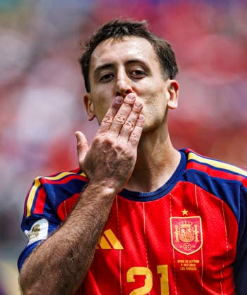 Spain vs Austria - FIFA World Cup, WM, Weltmeisterschaft, Fussball 2026 - 02 07 2026 Mikel Oyarzabal of Spain celebrates his goal during the FIFA World Cup 2026 round of 32 match between Spain and Austria at Los Angeles Stadium on July 2, 2026 in Inglewood, California, Estados Unidos Inglewood Estados Unidos Copyright: xPGSxPhotoxAgencyx
