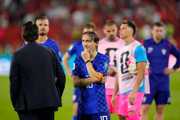 Portugal v Croatia: Round Of 32 - FIFA World Cup, WM, Weltmeisterschaft, Fussball 2026 Luka Modric of Croatia looks on after the defeat during the FIFA World Cup 2026 Round Of 32 match between Portugal and Croatia at Toronto Stadium on July 02, 2026 in Toronto, Ontario. Toronto ON Canada  Copyright: xJosexBretonx originalFilename:bretonhernandez-portugal260702_npBmJ.jpg