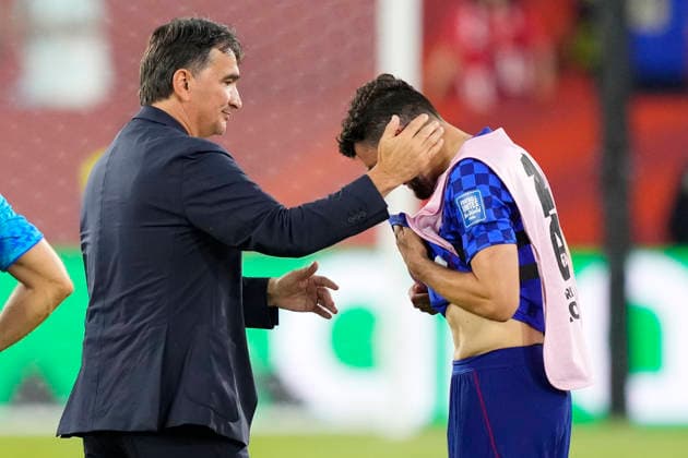 Portugal v Croatia: Round Of 32 - FIFA World Cup, WM, Weltmeisterschaft, Fussball 2026 Mateo Kovacic of Croatia cries after defeat during the FIFA World Cup 2026 Round Of 32 match between Portugal and Croatia at Toronto Stadium on July 02, 2026 in Toronto, Ontario. Toronto ON Canada  Copyright: xJosexBretonx originalFilename:bretonhernandez-portugal260702_npqXV.jpg