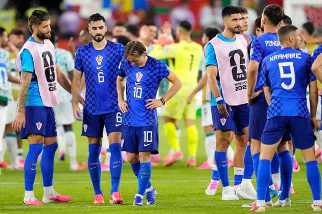 Portugal v Croatia: Round Of 32 - FIFA World Cup, WM, Weltmeisterschaft, Fussball 2026 Luka Modric of Croatia looks on after the defeat during the FIFA World Cup 2026 Round Of 32 match between Portugal and Croatia at Toronto Stadium on July 02, 2026 in Toronto, Ontario. Toronto ON Canada  Copyright: xJosexBretonx originalFilename:bretonhernandez-portugal260702_np7Yh.jpg
