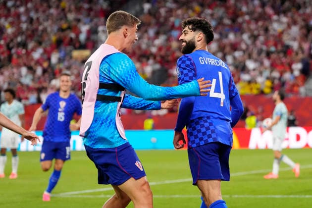 Portugal v Croatia: Round Of 32 - FIFA World Cup, WM, Weltmeisterschaft, Fussball 2026 Josko Gvardiol of Croatia celebrates after scoring his team s second goal later disallowed by VAR during the FIFA World Cup 2026 Round Of 32 match between Portugal and Croatia at Toronto Stadium on July 02, 2026 in Toronto, Ontario. Toronto ON Canada  Copyright: xJosexBretonx originalFilename:bretonhernandez-portugal260702_npuzv.jpg