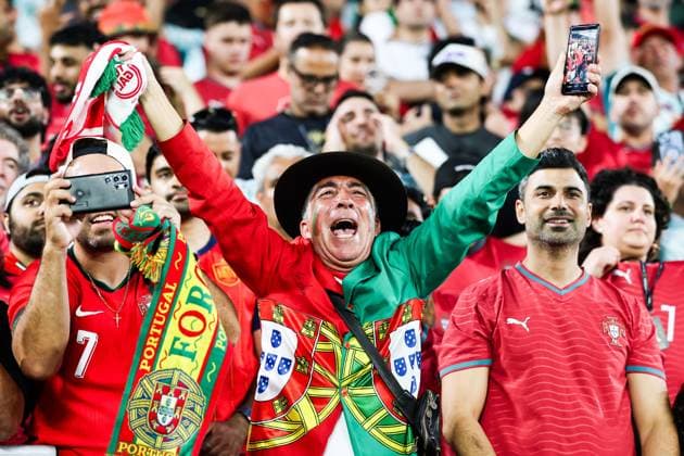 RECORD DATE NOT STATED FIFA World Cup, WM, Weltmeisterschaft, Fussball 2026 - Round of 32 - Portugal v Croatia Portugal fans during the FIFA World Cup 2026 Round of 32 match between Portugal and Croatia, at the Toronto Stadium, in Toronto, Canada, on Thursday, July 02, 2026.(Foto: William Volcov Brazil Photo Press IMAGO) Sports Toronto CA Canada Copyright: xWILLIAMxVOLCOVx