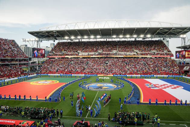 A general view of the FIFA World Cup, WM, Weltmeisterschaft, Fussball Round of 32 game between Portugal and Croatia at Toronto Stadium on July 2, 2026 in Toronto, Ontario, Canada  Copyright: xCurtisxWongx xSPPx Sportspressphoto_SPR183426