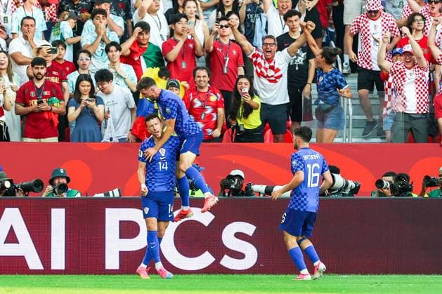 RECORD DATE NOT STATED FIFA World Cup, WM, Weltmeisterschaft, Fussball 2026 - Round of 32 - Portugal v Croatia Ivan Perisic player of Croatia celebrates his goal during the FIFA World Cup 2026 Round of 32 match between Portugal and Croatia, at the Toronto Stadium, in Toronto, Canada, on Thursday, July 02, 2026.(Foto: William Volcov Brazil Photo Press IMAGO) Sports Toronto CA Canada Copyright: xWILLIAMxVOLCOVx