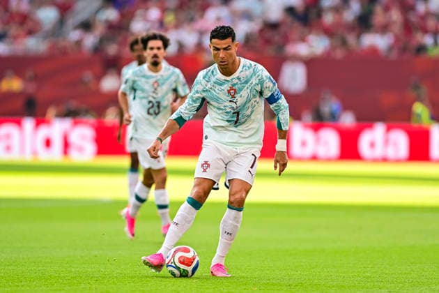 Portugal v Croatia: Round Of 32 - FIFA World Cup, WM, Weltmeisterschaft, Fussball 2026 Cristiano Ronaldo of Portugal drives the ball during the FIFA World Cup 2026 Round Of 32 match between Portugal and Croatia at Toronto Stadium on July 2, 2026 in Toronto, Canada Toronto Toronto Stadium Ontario Canada Copyright: xLatinxSportxImagesx