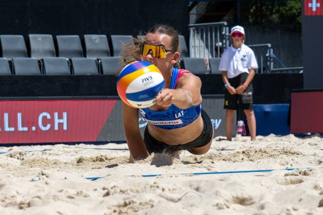 GSTAAD, SWITZERLAND - JULY 2: LÄ«v during the Beach Pro Tour - Elite 16 at Gstaad on July 2, 2026 in Gstaad, Switzerland. Switzerland Copyright: xPeterxWeberx
