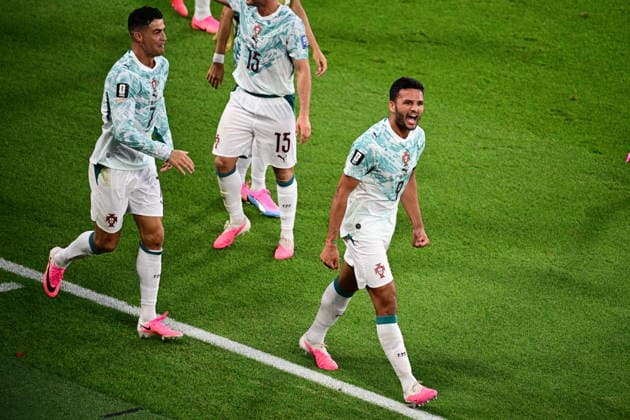 July 2, 2026, Toronto, On, CANADA: Portugal s Goncalo Ramos (9) celebrates a goal against Croatia during the second half of a World Cup round of 32 soccer match, in Toronto on Thursday, July 2, 2026. Canada News - July 2, 2026  - ZUMAc35_ 20260702_zaf_c35_198 Copyright: xSammyxKoganx