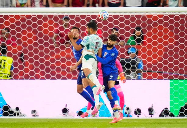 July 2, 2026, Toronto, On, CANADA: Portugal s Goncalo Ramos (9) scores as Croatia s Marin Pongracic (3) and Josko Gvardiol (4) defend during the second half of a World Cup round of 32 soccer match, in Toronto on Thursday, July 2, 2026. Canada News - July 2, 2026  - ZUMAc35_ 20260702_zaf_c35_206 Copyright: xChrisxYoungx