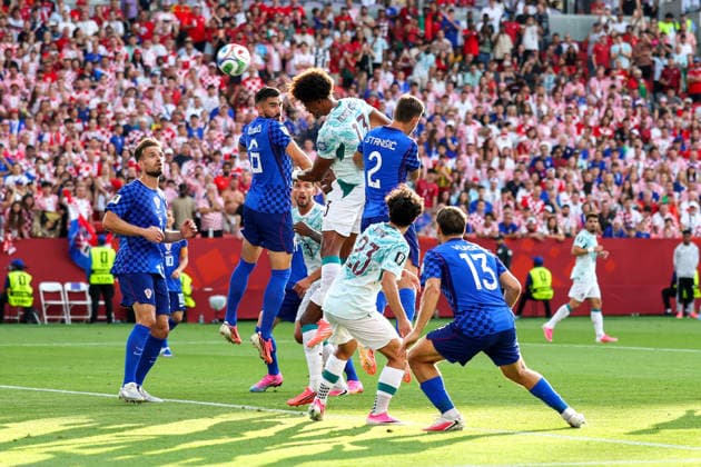 TORONTO, CANADA - JULY 2: Portugal and Croatia during the 2026 FIFA World Cup, WM, Weltmeisterschaft, Fussball round of 32 match between Portugal and Croatia at Toronto Stadium on July 2, 2026 in Toronto, Canada. Photo by Joseph Victor Copyright: xVictorxModox