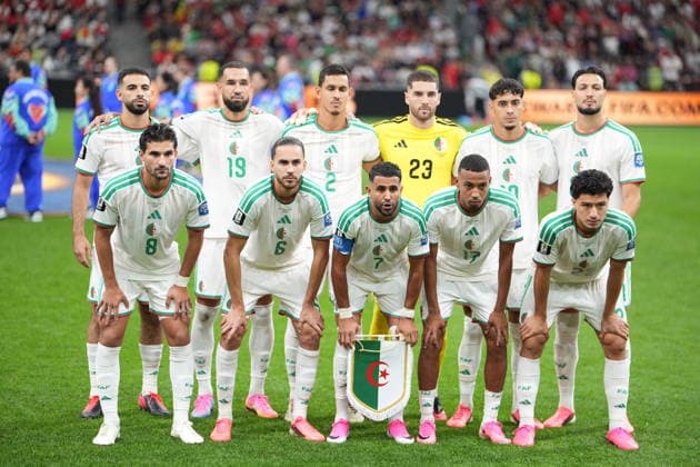 Switzerland v Algeria - FIFA World Cup, WM, Weltmeisterschaft, Fussball 2026 - Round of 32 VANCOUVER, CANADA - JULY 02: Players of Algeria pose for a photo prior the 2026 FIFA World Cup Round of 32 match between Switzerland and Algeria at BC Place (Vancouver Stadium) in Vancouver, British Columbia, Canada on July 02, 2026. Ercin Erturk Anadolu British Columbia Canada. Editorial use only. Please get in touch for any other usage.  Copyright: x2026xAnadoluxErcinxErturkx