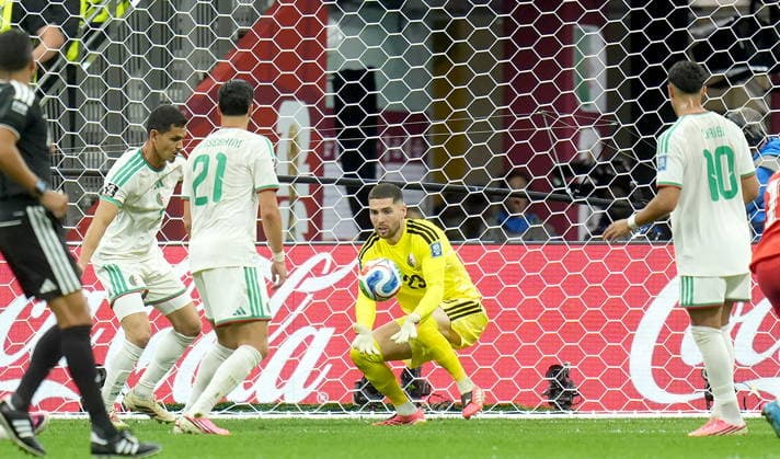 FIFA World Cup, WM, Weltmeisterschaft, Fussball 2026 - Round of 32 - Switzerland vs Algeria Goalkeeper Luca Zidane of Algeria in action during the FIFA World Cup 2026 Round of 32 match Switzerland against Algeria, in Vancouver, Canada, 02 July 2026. VANCOUVER Canada  Copyright: xBOBxFRIDx