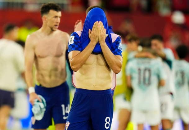 July 2, 2026, Toronto, On, CANADA: Croatia s Mateo Kovacic (8) reacts after losing to Portugal in a World Cup round of 32 soccer match, in Toronto on Thursday, July 2, 2026. Canada News - July 2, 2026  - ZUMAc35_ 20260702_zaf_c35_218 Copyright: xChrisxYoungx