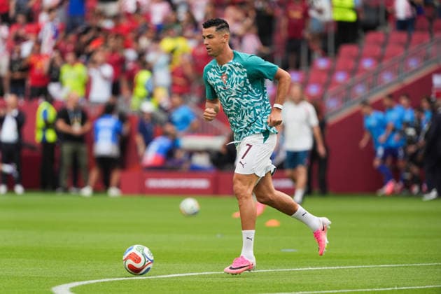 Portugal v Croatia Round of 32 - FIFA World Cup, WM, Weltmeisterschaft, Fussball 2026 Cristiano Ronaldo 07 of Portugal warming up during the FIFA World Cup 2026 Round Of 32 match between Portugal and Croatia at Toronto Stadium. on July 2, 2026 in Toronto, Canada. (Photo by Leonardo Ramirez Eyepix Group) Copyright: xLeonardoxRamirezx xEyepixxGroupx LR02072026-03752