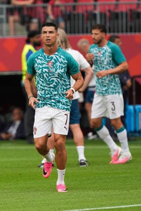 Portugal v Croatia Round of 32 - FIFA World Cup, WM, Weltmeisterschaft, Fussball 2026 Cristiano Ronaldo 07 of Portugal warming up during the FIFA World Cup 2026 Round Of 32 match between Portugal and Croatia at Toronto Stadium. on July 2, 2026 in Toronto, Canada. (Photo by Leonardo Ramirez Eyepix Group) Copyright: xLeonardoxRamirezx xEyepixxGroupx LR02072026-03885
