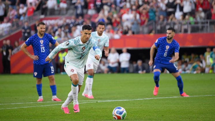 July 2, 2026, Toronto, Ontario, Canada: Cristiano Ronaldo ( 7) of Portugal prepares to take a penalty kick during the 2026 FIFA World Cup, WM, Weltmeisterschaft, Fussball Round of 32 match between Portugal and Croatia at Toronto Stadium. Sports News - July 2, 2026  - ZUMAv136 20260702_zsp_v136_023 Copyright: xJeffxVoganx