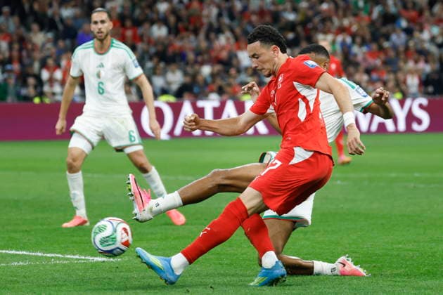 FIFA World Cup, WM, Weltmeisterschaft, Fussball 2026 - Round of 32 - Switzerland vs Algeria Switzerland s Ruben Vargas in action during the 2026 FIFA World Cup round of 32 soccer match between Switzerland and Algeria at BC Place stadium in Vancouver, Canada, 02 July 2026. Vancouver Canada  Copyright: xPETERxKLAUNZERx