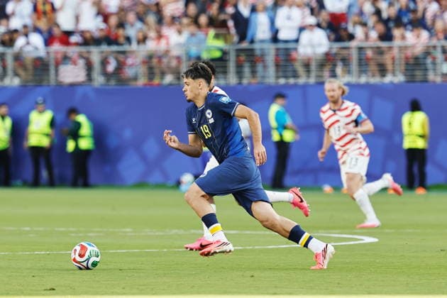 Kerim Alajbegovic (BIH), JULY 1, 2026 - Football Soccer : FIFA World Cup, WM, Weltmeisterschaft, Fussball 2026 R32 match between United States of America - Bosnia and Herzegovina at the San Francisco Bay Area Stadium in Santa Clara, United States. Noxthirdxpartyxsales  aflo_336636793 MutsuxKawamorix