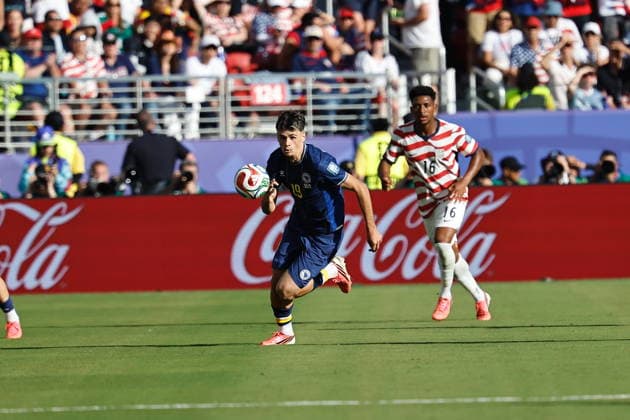 Kerim Alajbegovic (BIH), JULY 1, 2026 - Football Soccer : FIFA World Cup, WM, Weltmeisterschaft, Fussball 2026 R32 match between United States of America - Bosnia and Herzegovina at the San Francisco Bay Area Stadium in Santa Clara, United States. Noxthirdxpartyxsales  aflo_336636821 MutsuxKawamorix