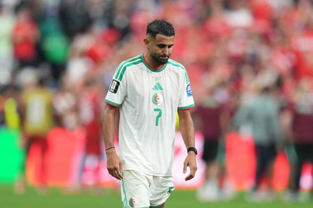 Switzerland v Algeria - FIFA World Cup, WM, Weltmeisterschaft, Fussball 2026 - Round of 32 VANCOUVER, CANADA - JULY 02: Riyad Mahrez of Algeria reacts after the 2026 FIFA World Cup Round of 32 match between Switzerland and Algeria at BC Place (Vancouver Stadium) in Vancouver, British Columbia, Canada on July 02, 2026. Ercin Erturk Anadolu British Columbia Canada. Editorial use only. Please get in touch for any other usage.  Copyright: x2026xAnadoluxErcinxErturkx