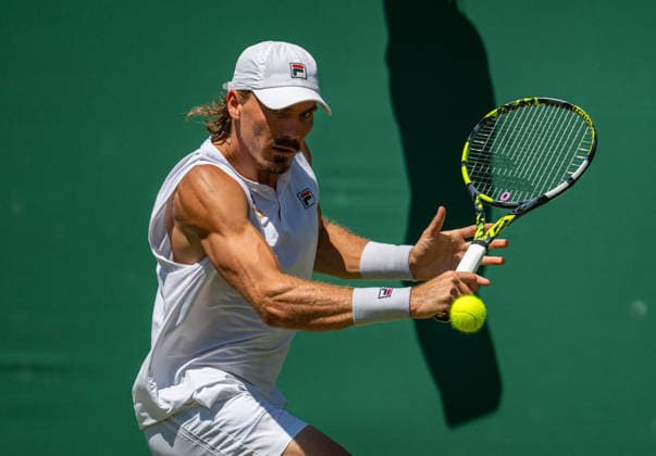 Tennis - Wimbledon Championship 2026 - Day 4 LONDON, ENGLAND - Thursday, July 2, 2026: Patrick Kypson (USA) during the Gentlemen s Singles Second Round match on Day Four of The Championships Wimbledon 2026 at the All England Lawn Tennis and Croquet Club. (Photo by Kirsten Holst Propaganda) LONDON All England Lawn Tennis and Croquet Club GREATER LONDON ENGLAND  Copyright: xKirstenxHolstx 2026-07-02-012-Wimbledon_D4