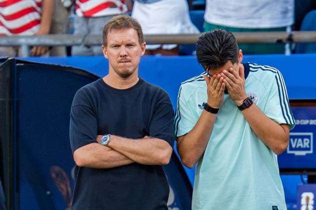 FIFA Fussball Weltmeisterschaft 2026, Sechszehntelfinale, Deutschland vs. Paraguay, 29.06.2026, Boston Stadium Julian Nagelsmann (Deutschland) unzufrieden unglücklich enttäuscht traurig *** 2026 FIFA World Cup, Round of 32, Germany vs. Paraguay, June 29, 2026, Boston Stadium; Julian Nagelsmann, Germany: dissatisfied, unhappy, disappointed, sad Copyright: xBahhoxKarax