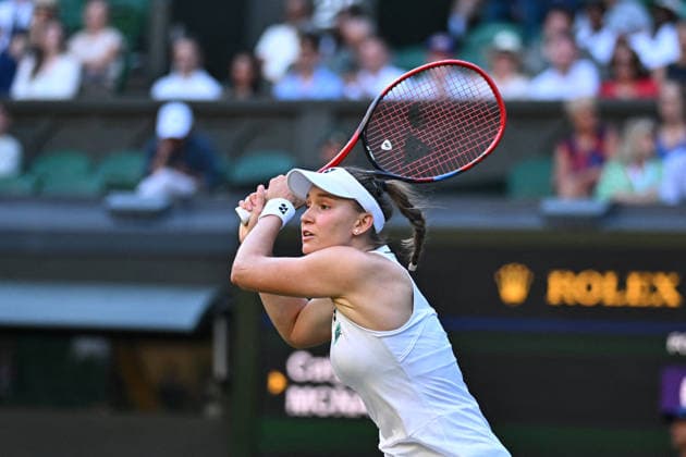 2026 Wimbledon - Elena Rybakina Elena Rybakina (RUS) during her second round match at the 2025 Wimbledon Tennis Championships at the AELTC in London, UK on July 2, 2026. Photo by Corinne Dubreuil ABACAPRESS.COM London  Copyright: xDubreuilxCorinne ABACAx