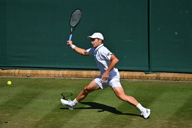 2026 Wimbledon - Arthur Fery Arthur Fery (GBR) during his second round match at the 2025 Wimbledon Tennis Championships at the AELTC in London, UK on July 2, 2026. Photo by Corinne Dubreuil ABACAPRESS.COM London  Copyright: xDubreuilxCorinne ABACAx
