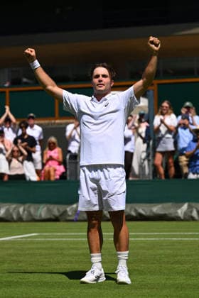 2026 Wimbledon - Arthur Fery Arthur Fery (GBR) during his second round match at the 2025 Wimbledon Tennis Championships at the AELTC in London, UK on July 2, 2026. Photo by Corinne Dubreuil ABACAPRESS.COM London  Copyright: xDubreuilxCorinne ABACAx