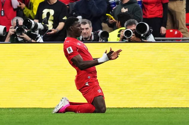 July 2, 2026, Vancouver, Bc, CANADA: Switzerland s Breel Embolo (7) celebrates his goal against Algeria during the first half of a World Cup Round of 32 soccer match, in Vancouver, on Thursday, July 2, 2026. Canada News - July 2, 2026  - ZUMAc35_ 20260702_zaf_c35_322 Copyright: xEthanxCairnsx