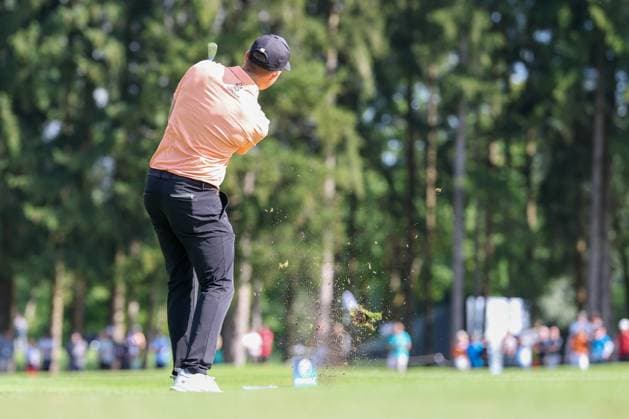 Marcel Schneider (GER) auf dem Fairway, 37. BMW International Open 2026, Golf, DP World Tour, Herren, Runde 2, 03.07.2026 Eichenried Bayern Deutschland *** Marcel Schneider (GER) on the fairway, 37th BMW International Open 2026, Golf, DP World Tour, Men s, Round 2, July 3, 2026, Eichenried, Bavaria, Germany Copyright: xkolbert-press ChristianxKolbertx