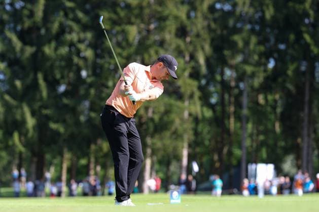 Marcel Schneider (GER) auf dem Fairway, 37. BMW International Open 2026, Golf, DP World Tour, Herren, Runde 2, 03.07.2026 Eichenried Bayern Deutschland *** Marcel Schneider (GER) on the fairway, 37th BMW International Open 2026, Golf, DP World Tour, Men s, Round 2, July 3, 2026, Eichenried, Bavaria, Germany Copyright: xkolbert-press ChristianxKolbertx