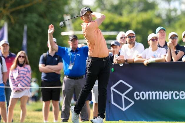 Marcel Schneider (GER) am Abschlag,Tee, 37. BMW International Open 2026, Golf, DP World Tour, Herren, Runde 2, 03.07.2026 Eichenried Bayern Deutschland *** Marcel Schneider (GER) at the tee, 37th BMW International Open 2026, Golf, DP World Tour, Men s, Round 2, July 3, 2026, Eichenried, Bavaria, Germany Copyright: xkolbert-press ChristianxKolbertx