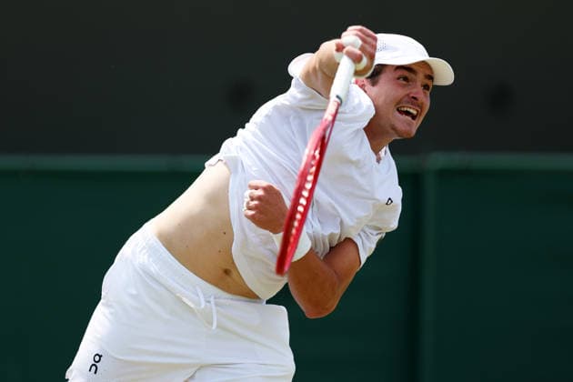 Joao Fonseca during his third round match Wimbledon Tennis Championships, Day 5, The All England Lawn Tennis and Croquet Club, London, UK - 03 Jul 2026London The All England Lawn Tennis and United Kingdom  Copyright: xKieranxMcManus Shutterstockx 16970351e