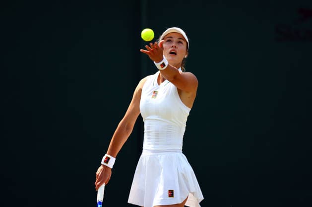 Anna Kalinskaya during her third round match Wimbledon Tennis Championships, Day 5, The All England Lawn Tennis and Croquet Club, London, UK - 03 Jul 2026London The All England Lawn Tennis and United Kingdom  Copyright: xJamesxMarsh Shutterstockx 16970347n