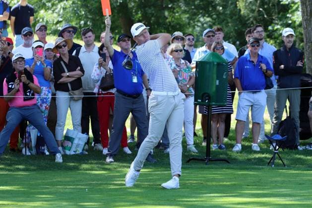 EICHENRIED, GERMANY - JULY 03: SCHMID, Matti (GER) with Driver at the Round 2 of the BMW International Open, Eichenried, Germany, DP World Tour, Round 2 on July 3, 2026 in Eichenried, Germany, BMW International Open, Eichenried, Germany, 03.07.2026 Bavaria Germany Copyright: xPhotographer:xNilsxKoepkex